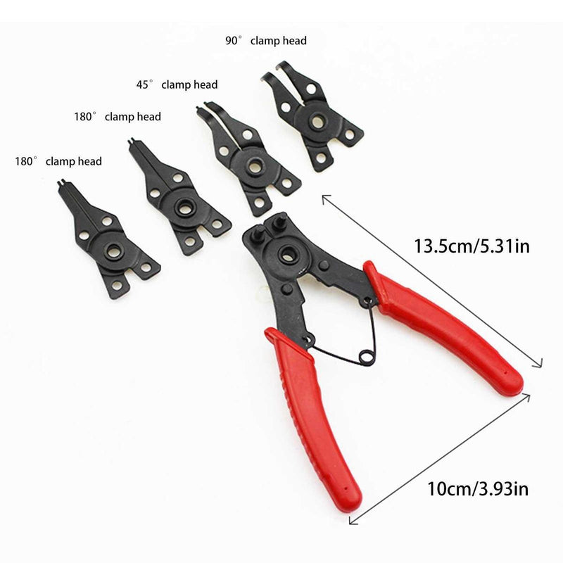 4 In 1 Circlip Plier Set Combination Snap Ring Plier Retaining Clip Pliers Q5U5