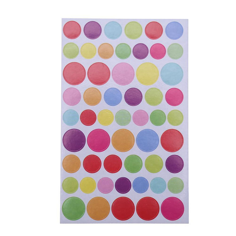 6pcs/set Colorful DIY Scrapbooking Diary Photo Album Stickers(Circle)