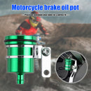Universal Motorcycle Brake Fluid Reservoir Clutch Tank Oil Cup (Green)
