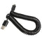 Spiral Coiled USB 2.0 A Male to Micro USB B 5Pin Adaptor Spring Cable