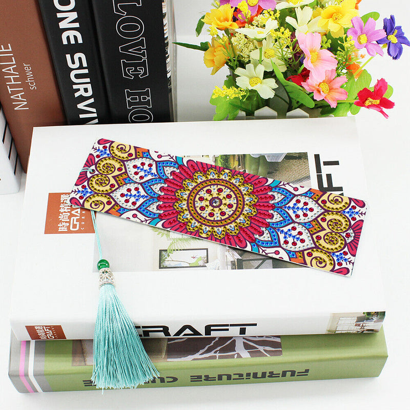 Tassel Book Marks DIY Special Shape Diamond Painting Bookmark for Books Gifts