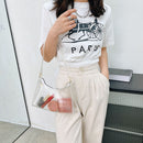 Retro Women Clear Shoulder Underarm Hobos Bag Pure Color Handbag (Clear 2)
