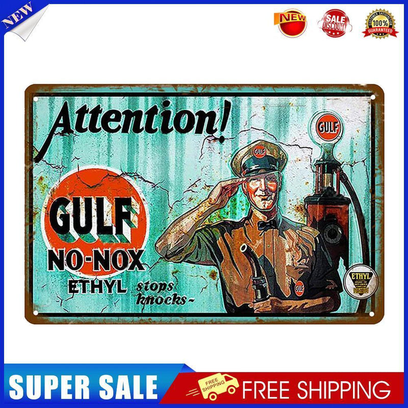 Advertising Characters Retro Plaque Metal Tin Painting Wall Art Poster (A)