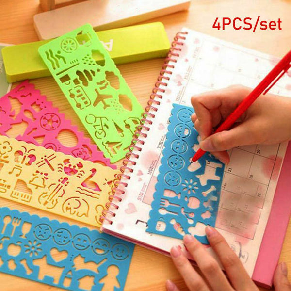 Drafting Tools Stationery For Students Learning Draw Pictures Geometric Ruler