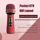 WS-898 Karaoke Bluetooth-Compatible Microphone Wireless Sing Mic Kit (Red) Newly