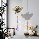DIY 5D Diamond Painting Rainbow Maker Wind Chime Light Catcher Decor (Bee) Newly