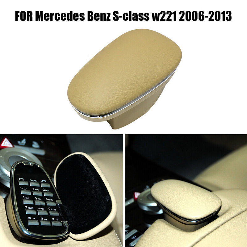 Phone Cover Dial Pad Housing for Benz S-Class W221 06-13 (Deerskin Beige) Newly