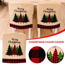 Christmas Dining Room Chair Back Cover Ornament Xmas Theme Party Indoor Decor`