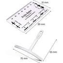 Steel Fret Height Ruler Measure Tools Guitar Radian Ruler T-shaped Gauge