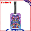DIY Special Shaped Diamond Painting Bird Pattern Embroidery Leather Luggage Tag