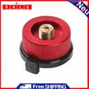 Outdoor Camping Hiking Stoves Adapter Split Gas Furnace Converter (Red)