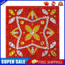 5D DIY Diamond Painting Kit Coaster Ceramics Insulation Cartoon Pad (Red)