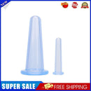 2pcs Silicone Cupping Suction Can Vacuum Face Leg Arm Massage Cup (Blue)