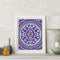5D DIY Full Drill Cross Stitch Diamond Painting Purple Mandala Mosaic Wall Decor