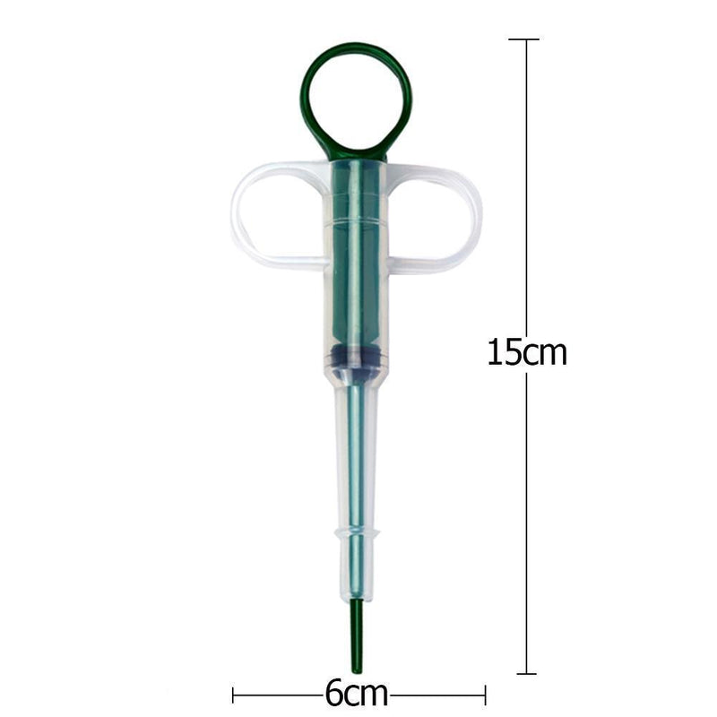 Dog Cat Piller Medicine Dispenser Pills Injection Needle Pet Feeder(Green)