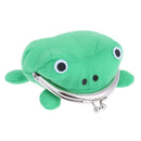 Portable Cartoon Frog Mini Coin Purse Fleece Key Holder Kids Wallet Green Newly