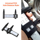 Universal PCD Measure Sliding Pitch Ruler Wheel Circle Tyre Diameter Meter