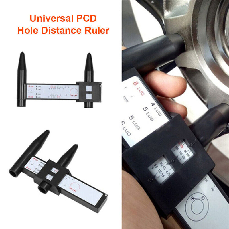 Universal PCD Measure Sliding Pitch Ruler Wheel Circle Tyre Diameter Meter