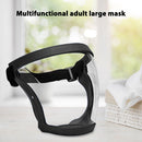 #A Adjustable Transparent Faceshield Cycling Sports Windproof Face Protective Co