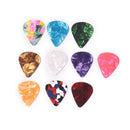 10pcs Celluloid Guitar Picks Electric Acoustic Folk Guitar Plectrum Accessories