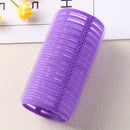 Self Grip Hair Rollers DIY Hairdressing Self-Adhesive Curling Rod (Purple)