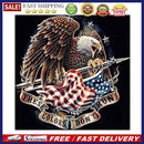 Full Round Diamond Painting 5D Eagle Flag DIY Mosaic Picture Decoration Han
