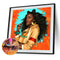 DIY Diamond Painting Cute Hairstyle Girl Full Round Rhinestone Art Picture