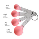 4x Kitchen Cooking Measuring Spoons Teaspoon Cups for Sugar Flour Salt (B)
