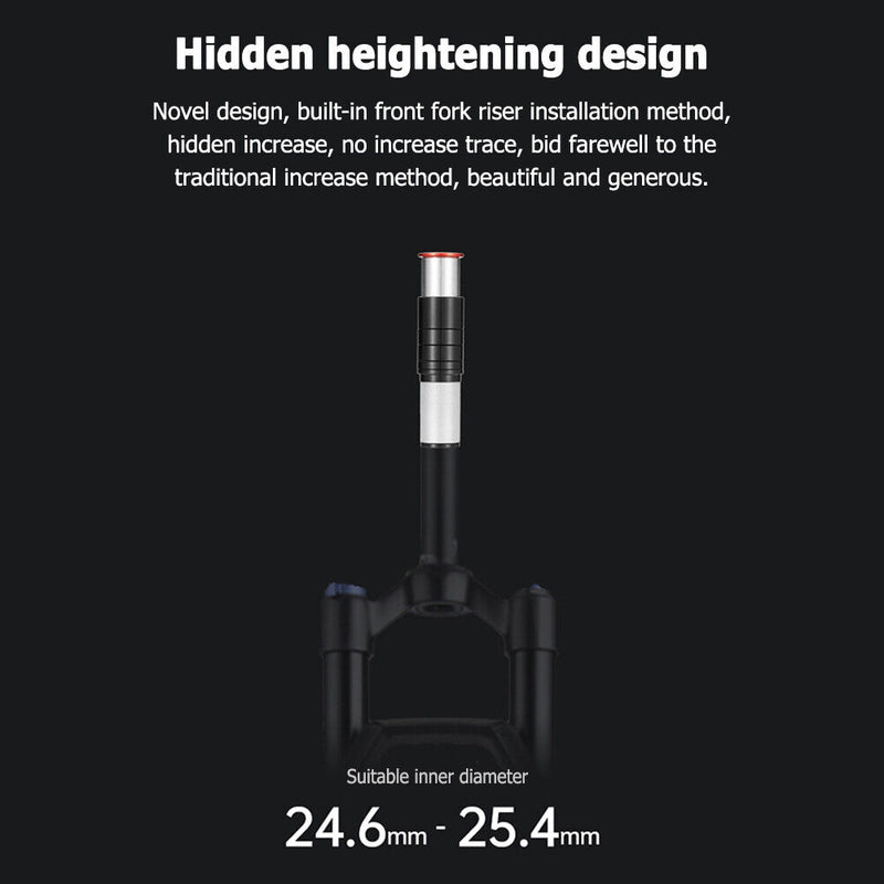 MOTSUV 28.6mm Bicycle Fork Stem Extension Mountain MTB Handlebar Stem Riser