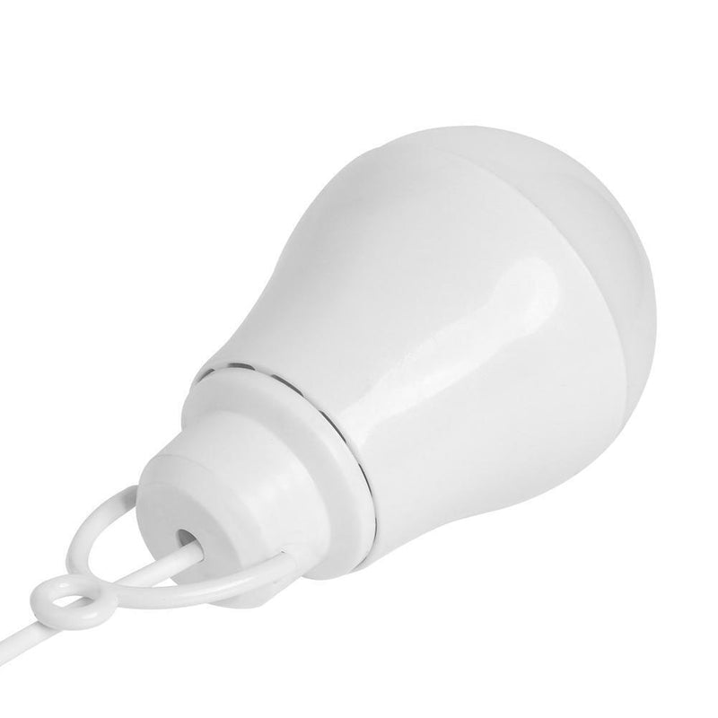 LED Bulb Dorm Power Saving Light USB Emergency Outdoor Lamp (White)