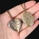 Oval Jewelry Chain Friend Heart Shaped Necklace Pendant Photo Picture Locket