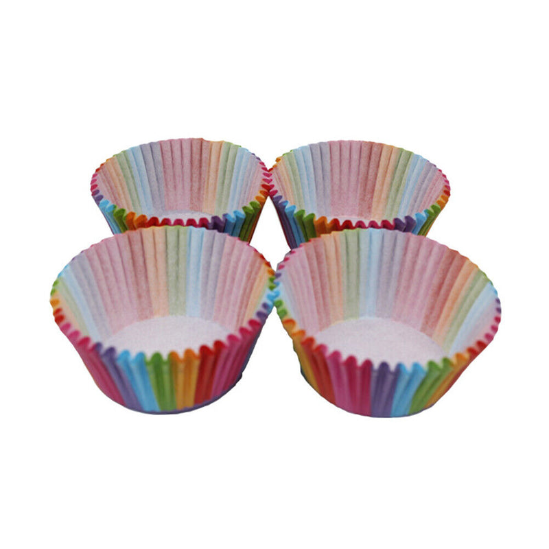 100pcs Paper Cupcake Cup Aluminium Foil Muffin Baking Cups Bakeware Mold Newly