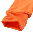 Women Blouses Sexy Lace Splicing Long Sleeve Top Shirts (Orange)(L)