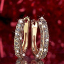 Portable Jewelry Box + Earrings Set Ear Stud Zipper Storage Organizer Case