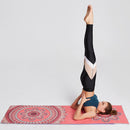 Portable Washable Printed Yoga Towel Pilates Anti-Skid Towels Blanket (C) Newly