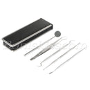 5pcs Pro Stainless Steel Oral Teeth Care Dental Hygiene Deep Cleaning Tool Set