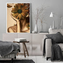Daisy Girl Oil Paint by Numbers Hand Painted Frameless Picture Home Ornament Kit