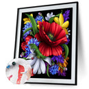 Oil Paint By Numbers Flower Coloring Picture Digital