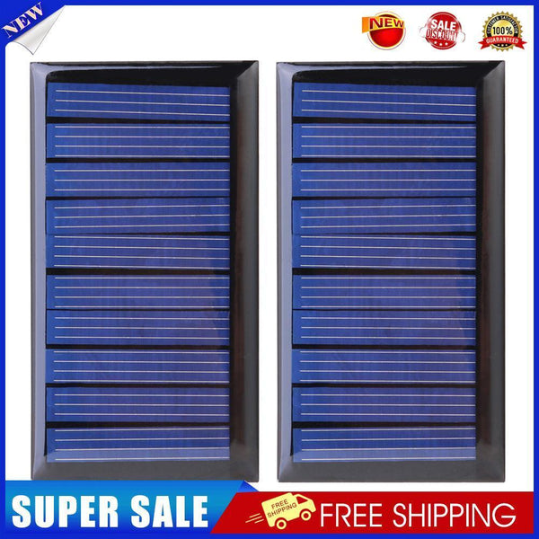 0.3W 5V 60mA Solar Panel Polycrystalline Cell Panel for 3.6V Battery (2pcs)