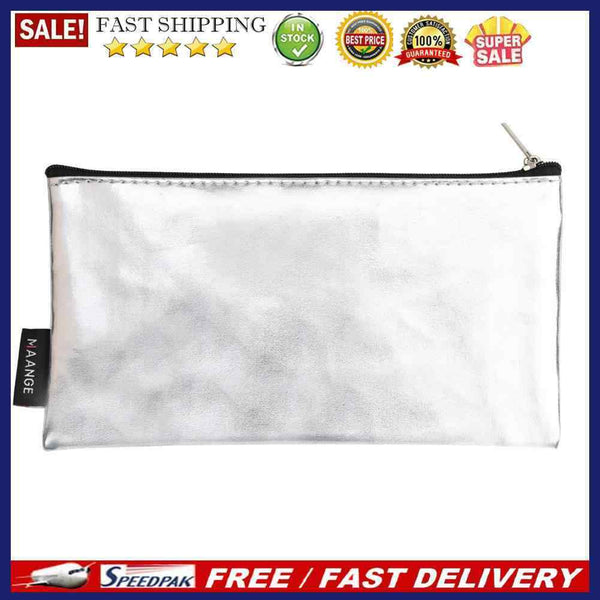Multifunctional PU Leather Cosmetic Bag Makeup Brush Storage Bags Portable Zi