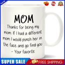 Ceramic Water Cup Handle DIY Thanks for Being My Mom Breakfast Milk Mugs