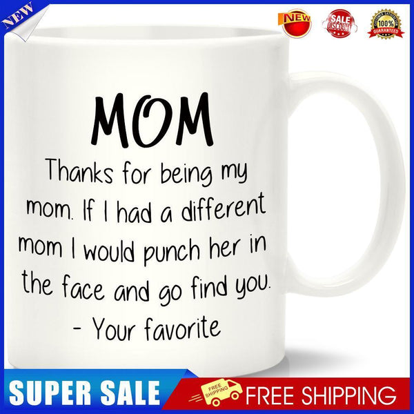 Ceramic Water Cup Handle DIY Thanks for Being My Mom Breakfast Milk Mugs