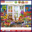 5D DIY Full Drill Diamond Painting Flower Shop Cross Stitch Craft Embroider