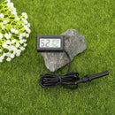 Digital LCD Thermometer Hygrometer Probe Temperature Humidity Gauge (Black)