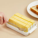Butter Cutting Storage Box Cheese Slicer Tray w/ Lid Keeper Food Container Newly