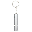 1Pcs Sliver Emergency Survive Pipe Keychain Antenna Aluminum Alloy