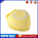 Soft Pet Dog Bath Shower Shampoo Brush SPA Massage Clean Scrubber (Yellow)