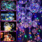 LED Luminous Transparent Bobo Balloon Bouquet Rose Ball Valentine's Day Decor U.