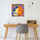 Diamond Painting 5D Full Round Drill Mosaic DIY Smile Moon Kit for Bedroom De