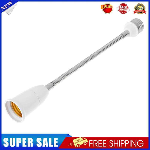 5pcs E27-E27 Flexible Extension Adapter Converter Elongation Base(29.5cm)